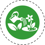 Icone massif fleuri