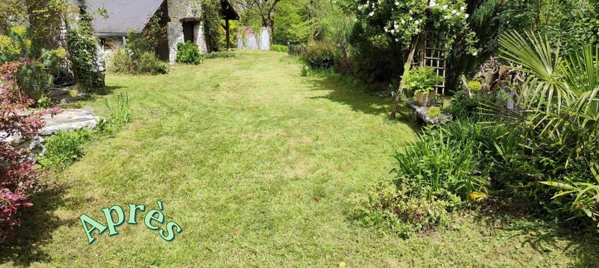 Jardin après entretien